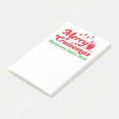 Merry Cruisemas Gepersonaliseerde Familiegroep Post-it® Notes (Schuin)