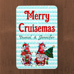 Merry Cruisemas Gnomen Kerstmis Cruise Door Magneet