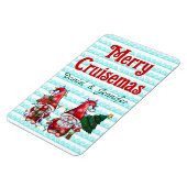 Merry Cruisemas Gnomen Kerstmis Cruise Door Magneet (Linkerzijde)