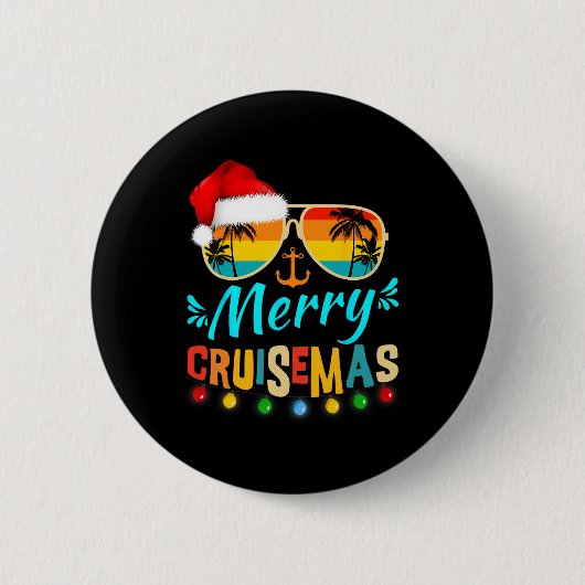 Merry Cruisemas kerstkerstkerstkerstkerstkerstrenr Ronde Button 5,7 Cm (Voorkant)