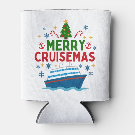 Merry Cruisemas Kerstmis Blikjeskoeler (Voorkant)