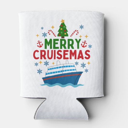 Merry Cruisemas Kerstmis Blikjeskoeler (Achterkant)