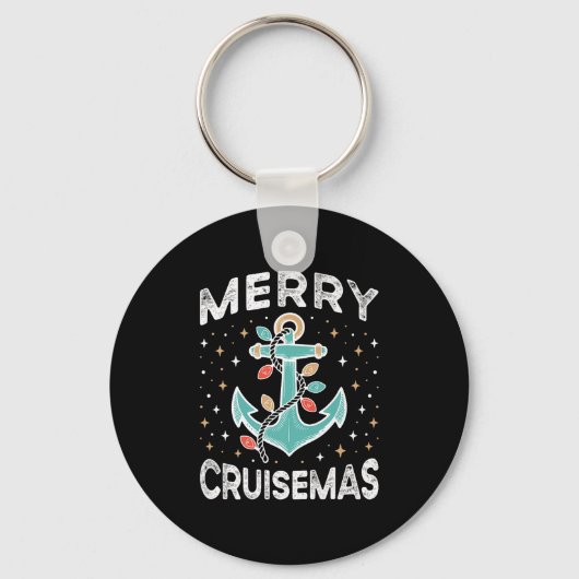 Merry Cruisemas Matching Family Cruise Christmas L Sleutelhanger (Voorkant)