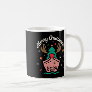 Merry Cruisemas Retro Cruiseschip Familie Kerst Koffiemok