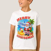 Merry Cruisemas Tropical Santa, Cruise Duck Shirt  (Voorkant)
