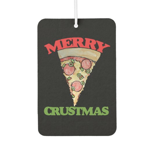 Merry Crustmas Christmas pizza Luchtverfrisser (Voorkant)