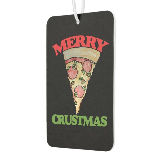 Merry Crustmas Christmas pizza Luchtverfrisser (Links)