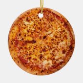 Merry Crustmas Deep Dish Cheese Pepperoni Pizza Keramisch Ornament (Voorkant)