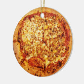 Merry Crustmas Deep Dish Cheese Sausage Pizza Keramisch Ornament (Links)
