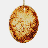 Merry Crustmas Funny Pizza Kerstmis Keramisch Ornament (Rechts)