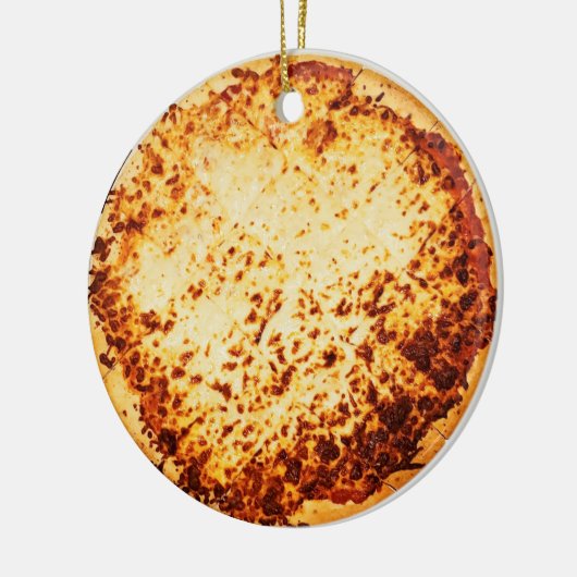 Merry Crustmas Funny Pizza Kerstmis Keramisch Ornament (Links)
