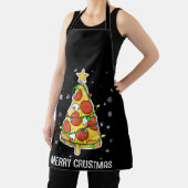 Merry Crustmas Pizza Christmas Tree Xmas Gifts Schort (Insitu)