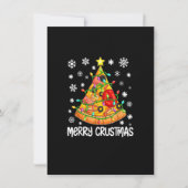 Merry Crustmas Pizza kerstboom Pizza Lover Xm Kaart (Voorkant)