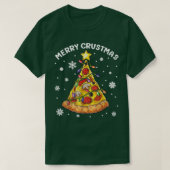 Merry Crustmas Pizza kerstboom Pizza Lover Xm T-shirt (Design voorkant)