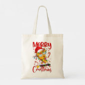 Merry Crustmas Pizza kerstboom Xmas Holiday P Tote Bag (Achterkant)
