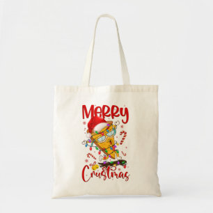 Merry Crustmas Pizza kerstboom Xmas Holiday P Tote Bag
