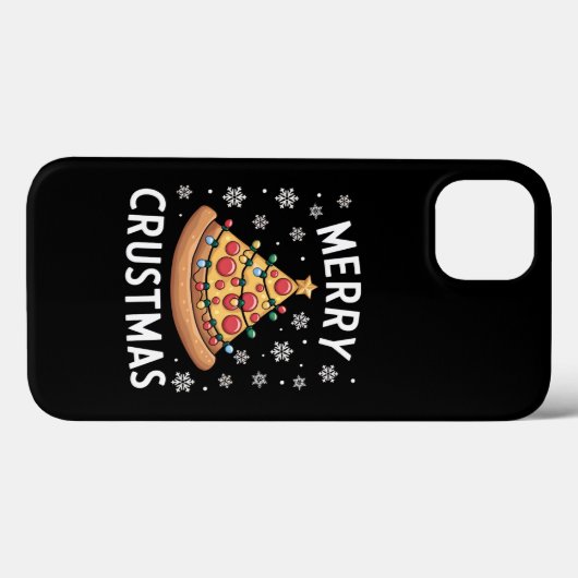 Merry Crustmas Pizza kerstboomgeschenken Case-Mate iPhone Case (Achterkant (horizontaal))
