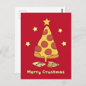 Merry Crustmas - Pizza kerstBriefkaart Briefkaart (Voorkant / Achterkant)