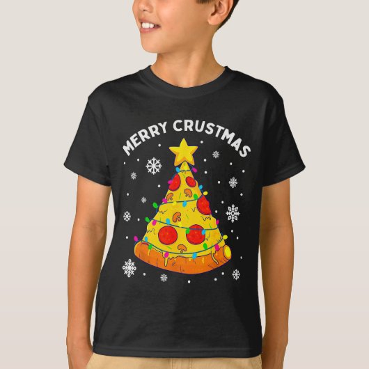 Merry Crustmas Zza Christmas Tree Xmas Kids Men  T-shirt (Voorkant)