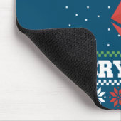Merry Crypto Ethereum Ugly KerstSweater Muismat (Hoek)