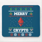 Merry Crypto Ethereum Ugly KerstSweater Muismat (Voorkant)