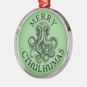 Merry Cthulhumas Cthulhu Lovecraft Metalen Ornament (Links)