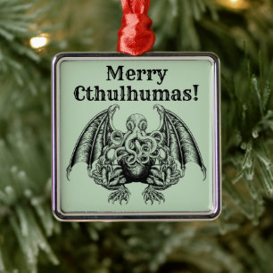 Merry Cthulhumas Lovecraft Cthulhu Metalen Ornament
