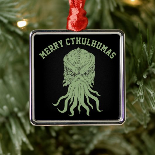 Merry Cthulhumas Lovecraft Cthulhu Metalen Ornament (Boom)