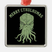 Merry Cthulhumas Lovecraft Cthulhu Metalen Ornament (Voorkant)