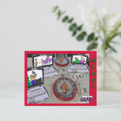 Merry Cyber X-Mas Briefkaart (Staand voorkant)