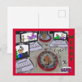 Merry Cyber X-Mas Briefkaart (Voorkant / Achterkant)