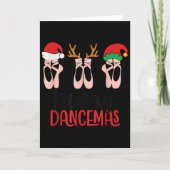 Merry Dancemas Ballet Dance Teacher Christmas Holi Kaart (Voorkant)