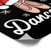 Merry Dancemas Balletdanseres Leraar Christmas Dan Poster (Hoek)