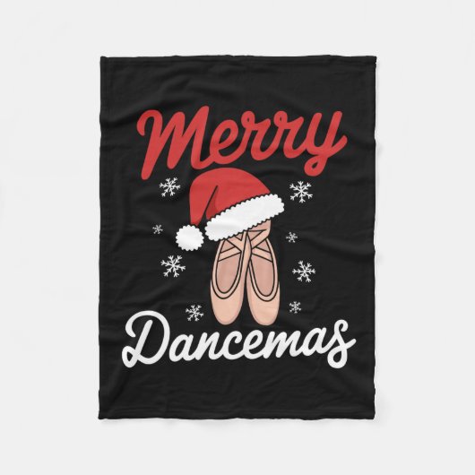 Merry Dancemas Byllet Danser Leraar Kerst Dan Fleece Deken (Voorkant)
