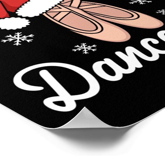 Merry Dancemas Byllet Danser Leraar Kerst Dan Poster (Hoek)