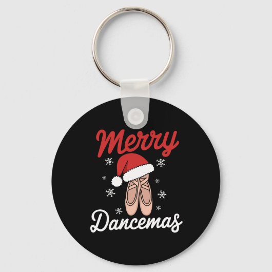 Merry Dancemas Byllet Danser Leraar Kerst Dan Sleutelhanger (Voorkant)