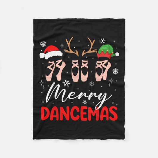 Merry Dancemas Kerstballet Sschattig SS Schattige  Fleece Deken (Voorkant)