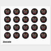 Merry Dancemas Ronde Sticker (Vel)