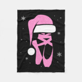 Merry Dancemas Santa Hat Grappige Kerstvrouwen Fleece Deken (Voorkant)