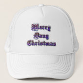 Merry Dang Kerstmis Trucker Pet (Voorkant)