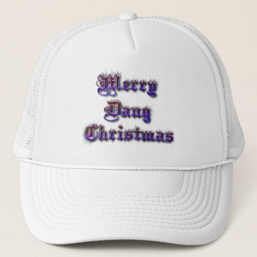Merry Dang Kerstmis Trucker Pet (Voorkant)