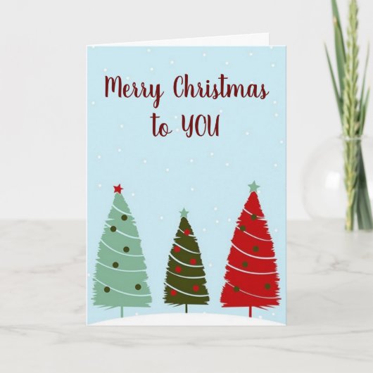 MERRY DEZE CHRISTMAS "NEW LOVE" FEESTDAGEN KAART (Voorkant)