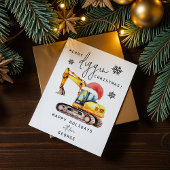 Merry Diggin Christmas Feestdagenkaart