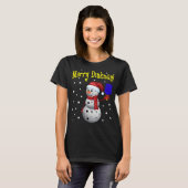 Merry Dinkmas - Pickleball Snowman T-shirt (Voorkant volledig)