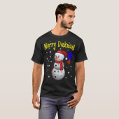 Merry Dinkmas - Pickleball Snowman T-shirt (Voorkant volledig)