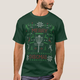 Merry Discmas Diskrom Golf Ugly KerstSweater Par T-shirt