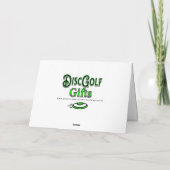 Merry Disk-mas | Disc Golf Gepersonaliseerde Kerst Kaart (Achterkant)