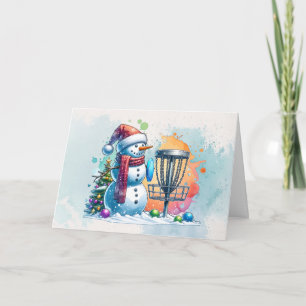 Merry Disk-mas   Disc Golf Gepersonaliseerde Kerst Kaart