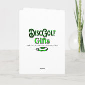 Merry Disk-mas | Disc Golf Gepersonaliseerde Kerst Kaart (Achterkant)