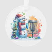 Merry Disk-mas | Disc Golf Gepersonaliseerde Kerst Ornament (voorkant)